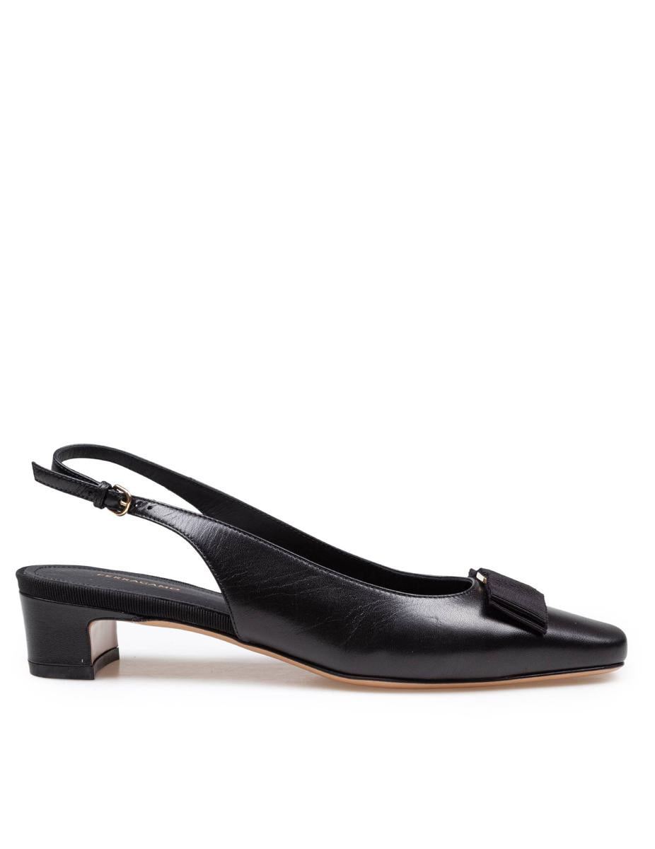 Salvatore Ferragamo Slingback Pumps Made Of Leather