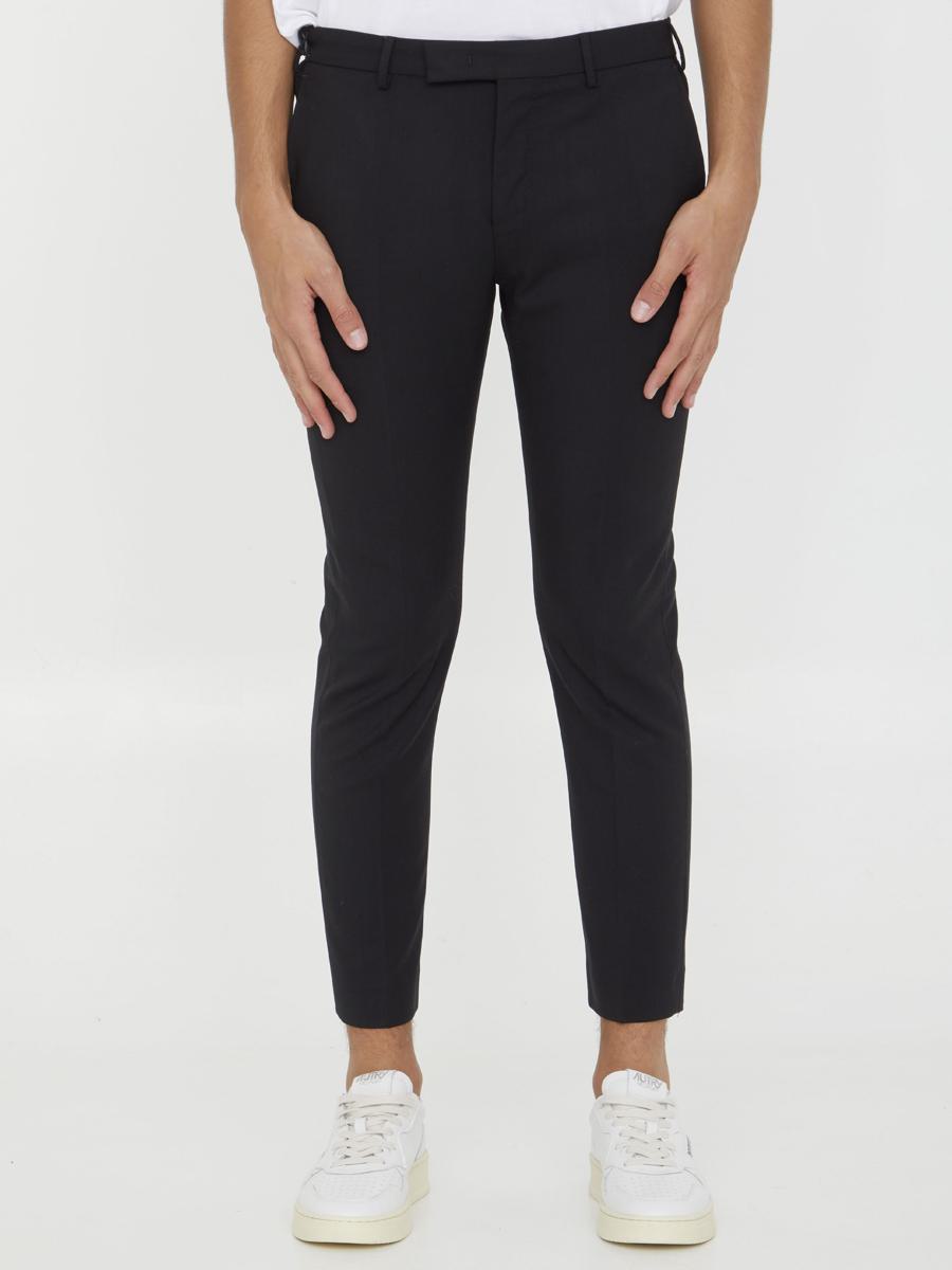 Black Wool Trousers