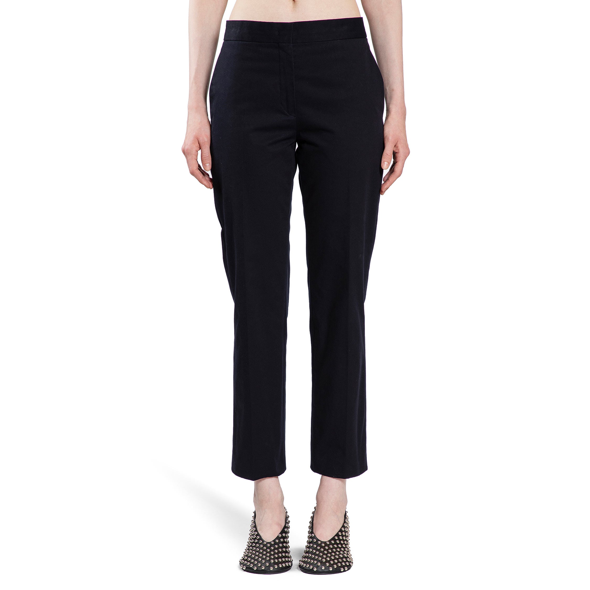 JIL SANDER WOMAN BLUE TROUSERS