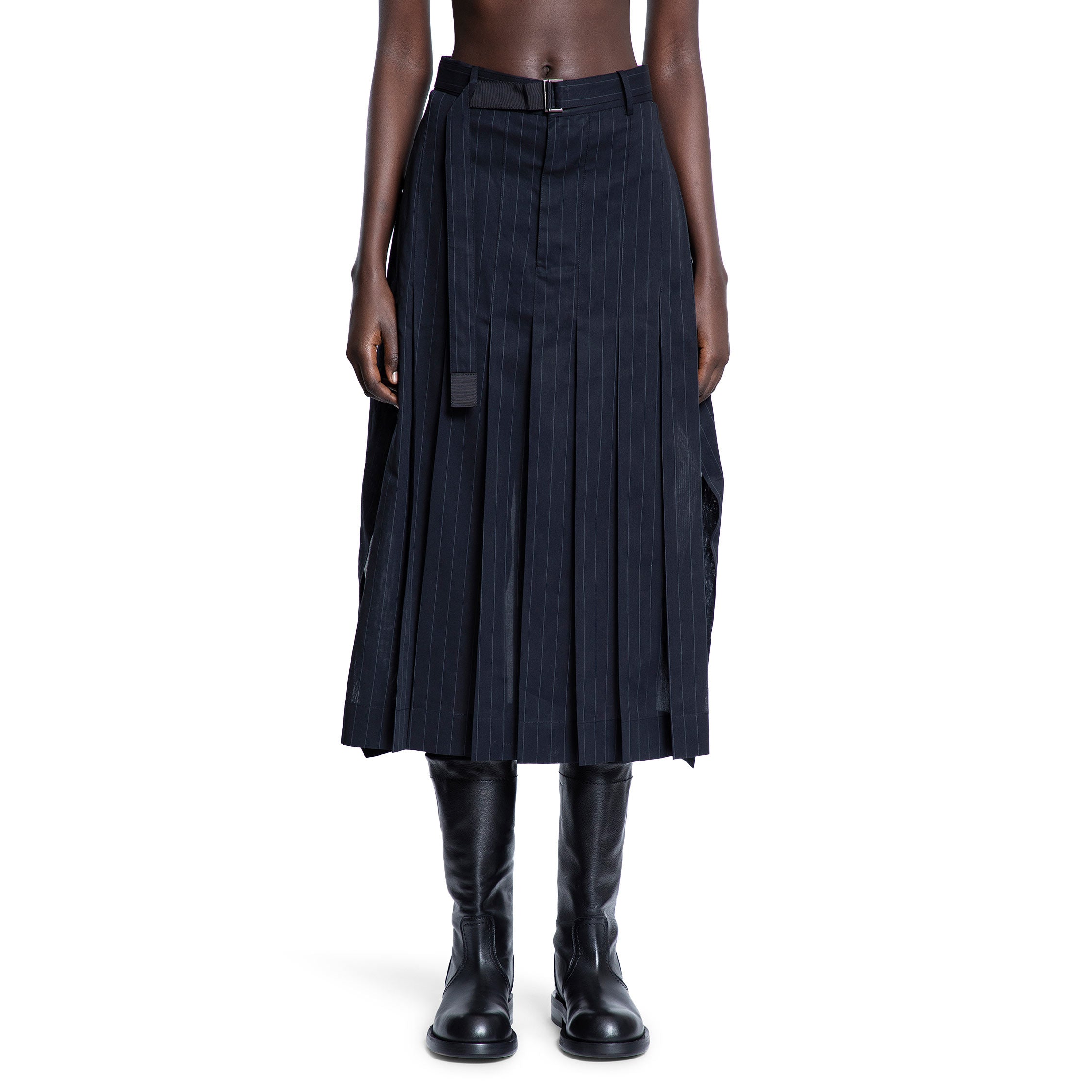 SACAI 女士黑色半身裙