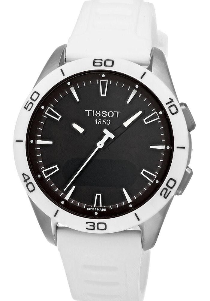 TISSOT T-Touch Connect Sport Quartz 43.75MM White Silicone Men's Watch T153.420.47.051.03 / T1534204705103