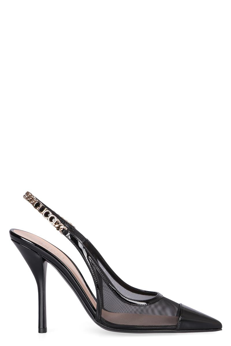 Gucci Signoria 尖头后空凉鞋