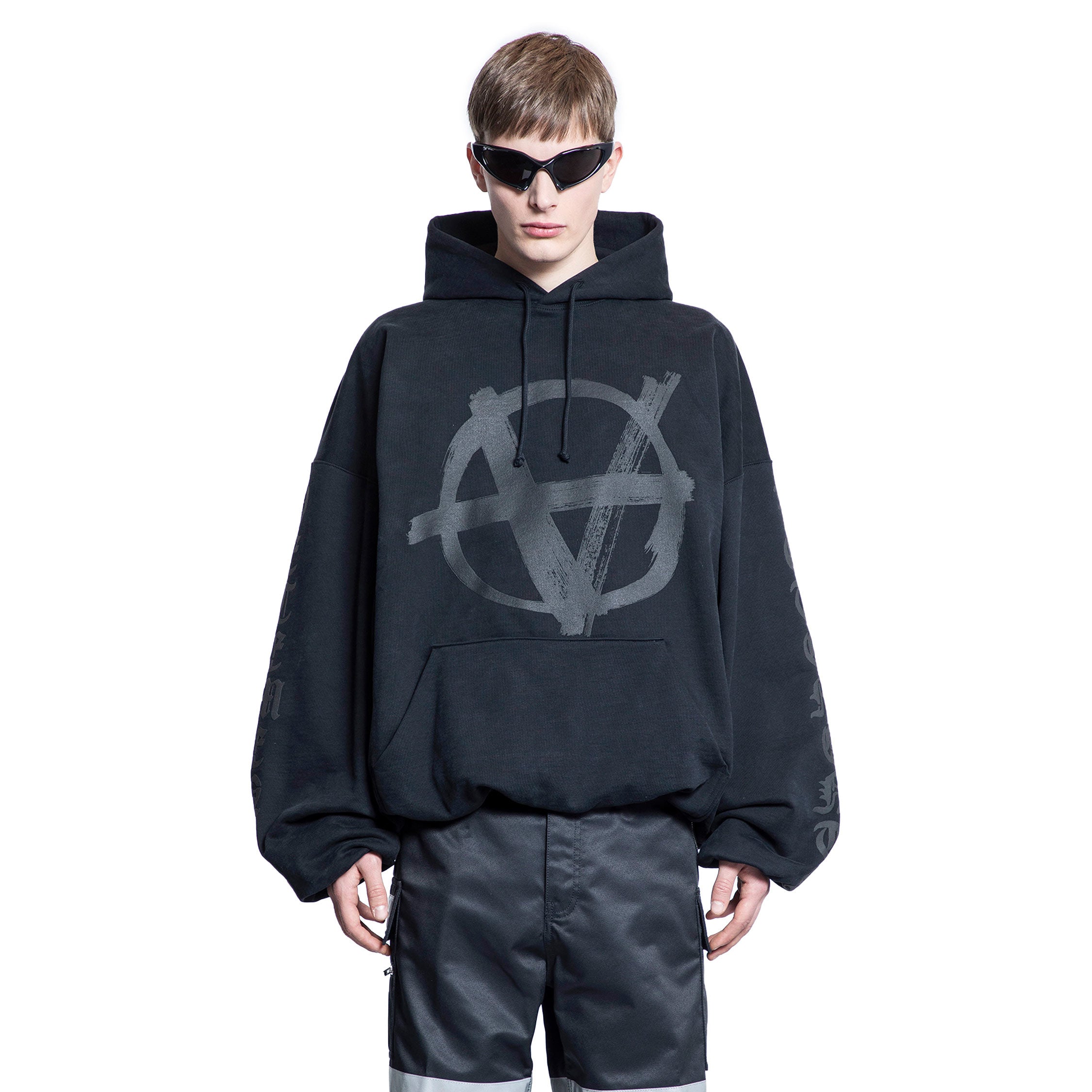 VETEMENTS MAN BLACK SWEATSHIRTS