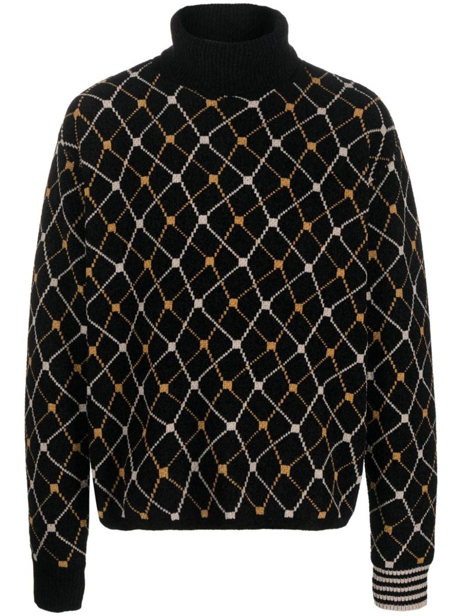 Random Identities Jaquard Roll Neck Clothing
