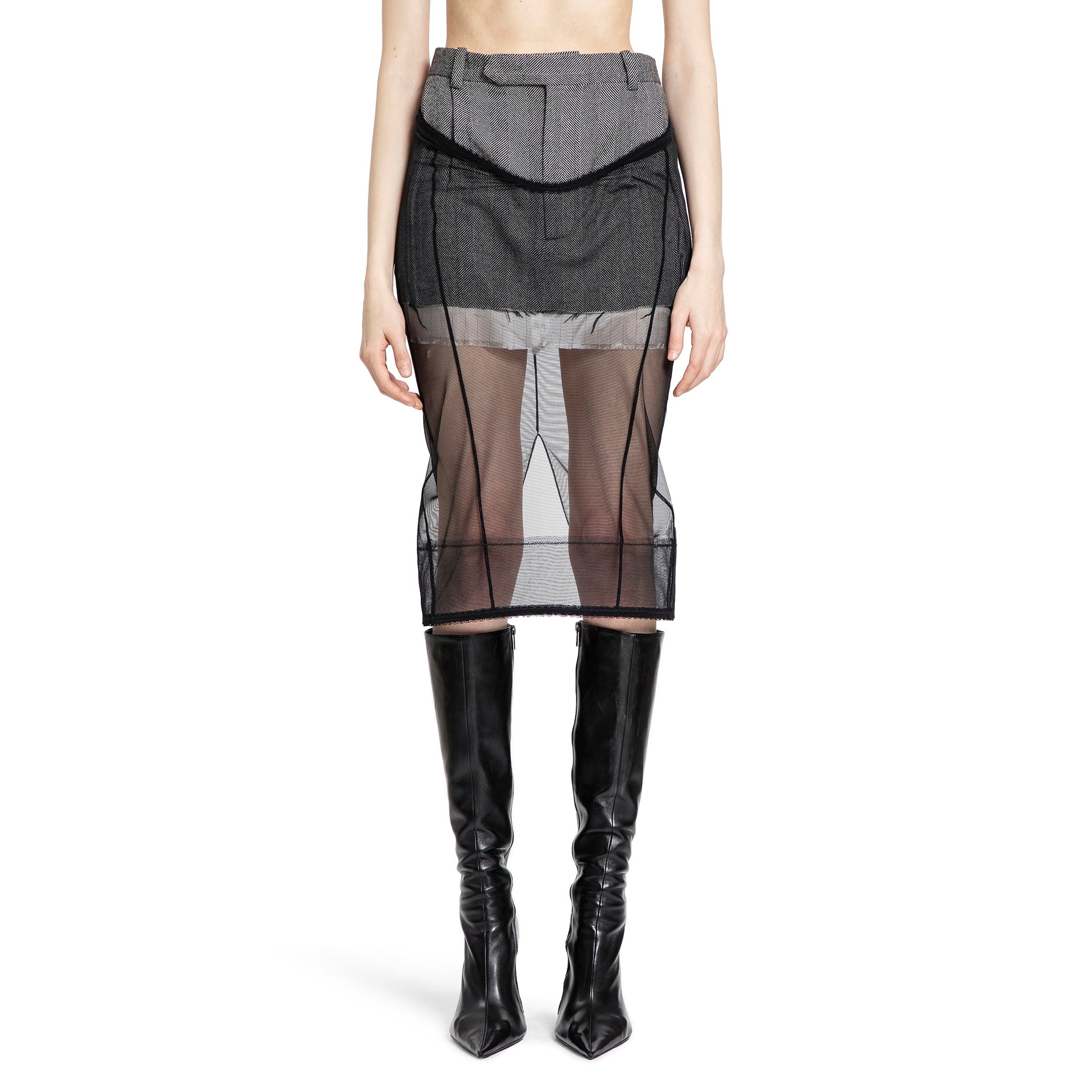 DILARA FINDIKOGLU WOMAN BLACK & WHITE SKIRTS