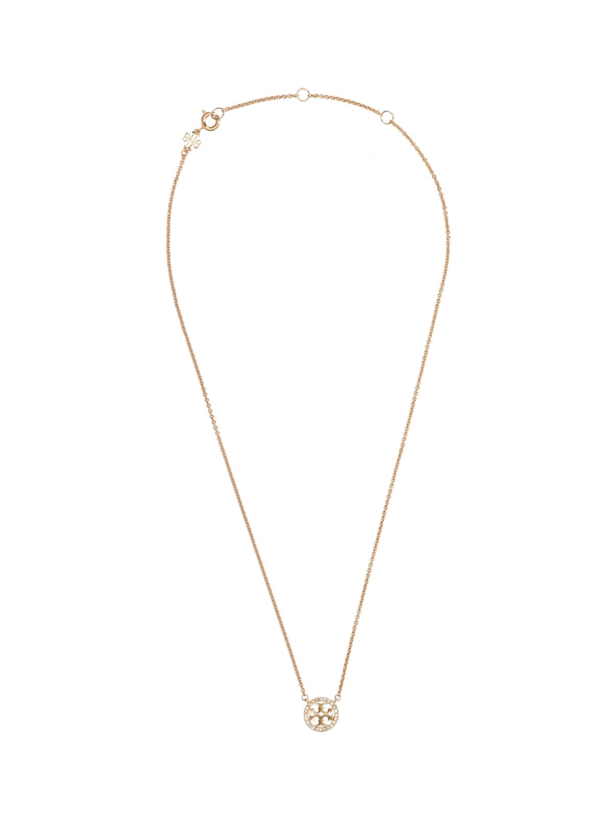Tory Burch 'Miller' Rhinestone Thin Necklace