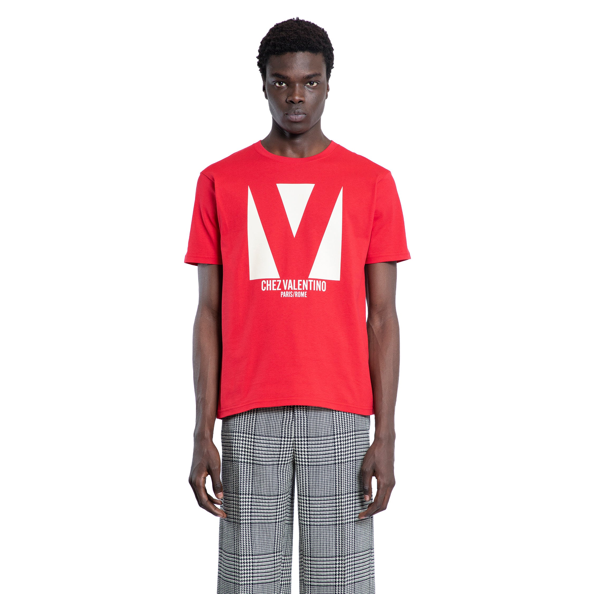 VALENTINO MAN RED T-SHIRTS & TANK TOPS