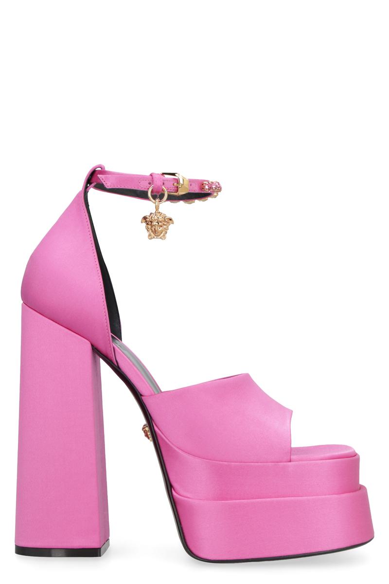 Versace Medusa Aevitas 缎面凉鞋