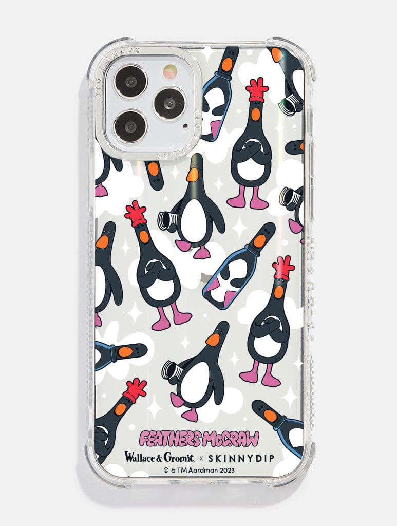 Wallace & Gromit x Skinnydip Feathers Shock i Phone Case, i Phone 12 / 12 Pro Case