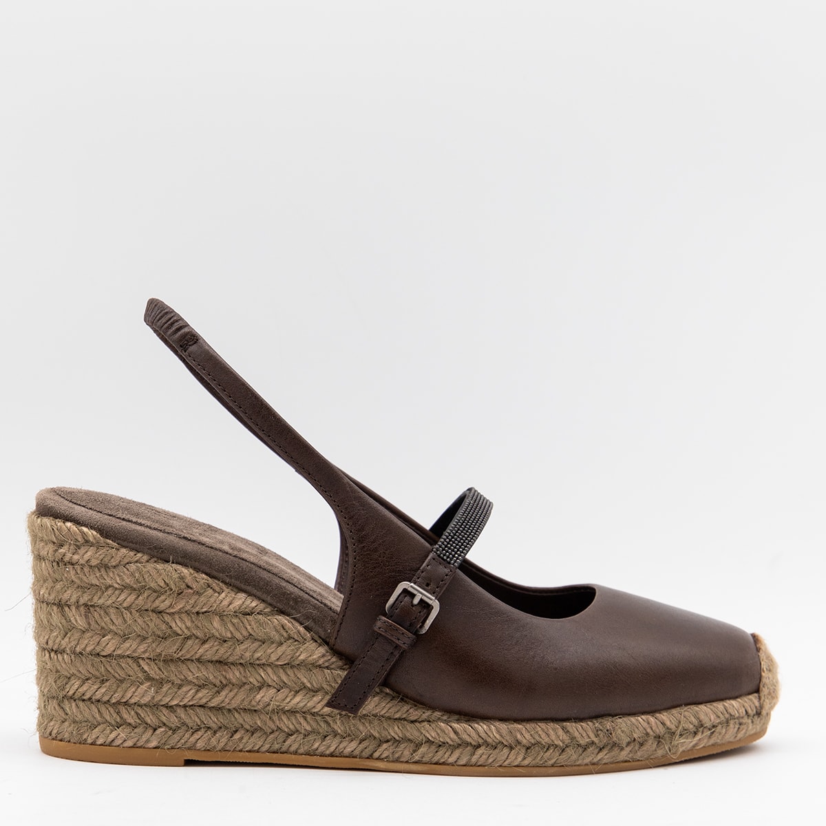 Brunello Cucinelli Brown Leather Pumps