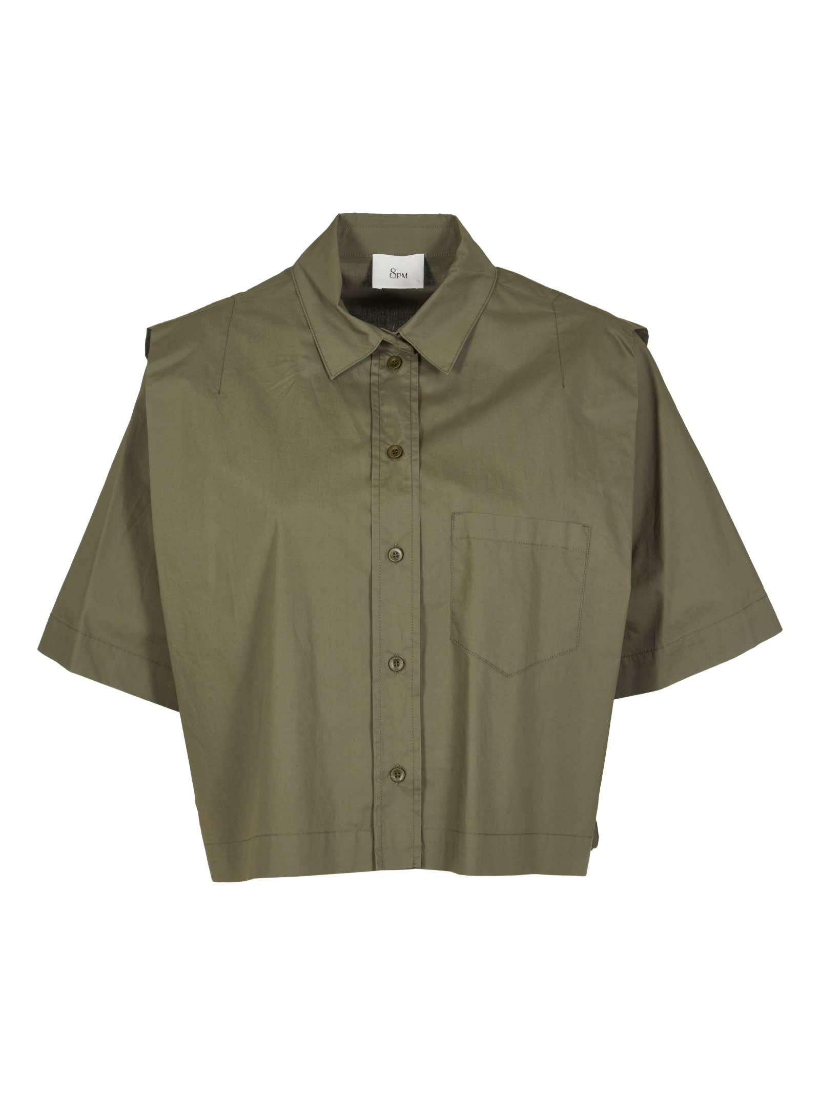 8PM Cropped Buttoned Shirt