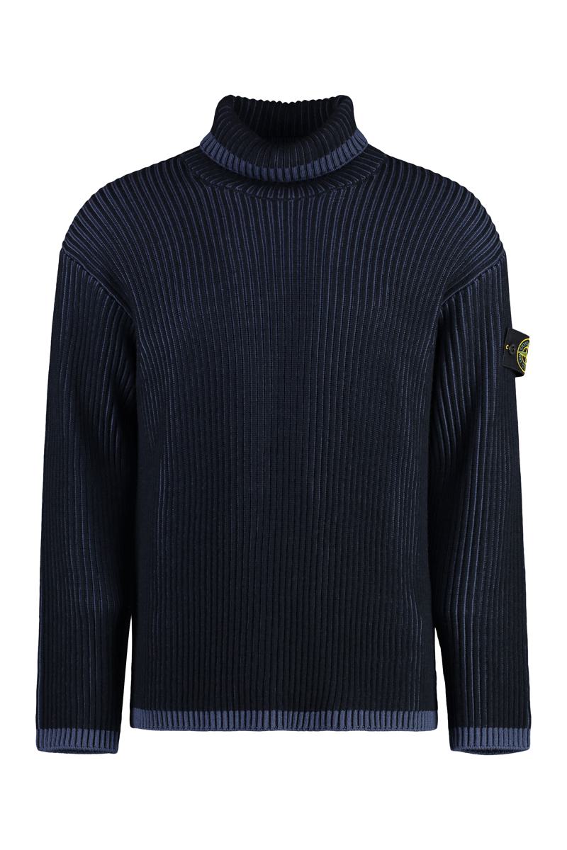 Stone Island 纯羊毛高领毛衣