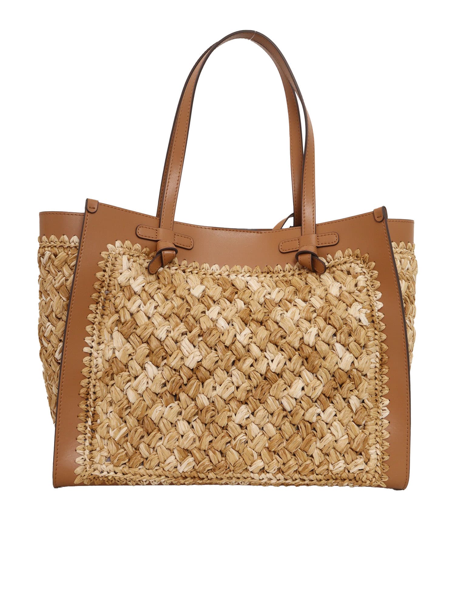 Gianni Chiarini 帆布皮革包 38×31×16cm
