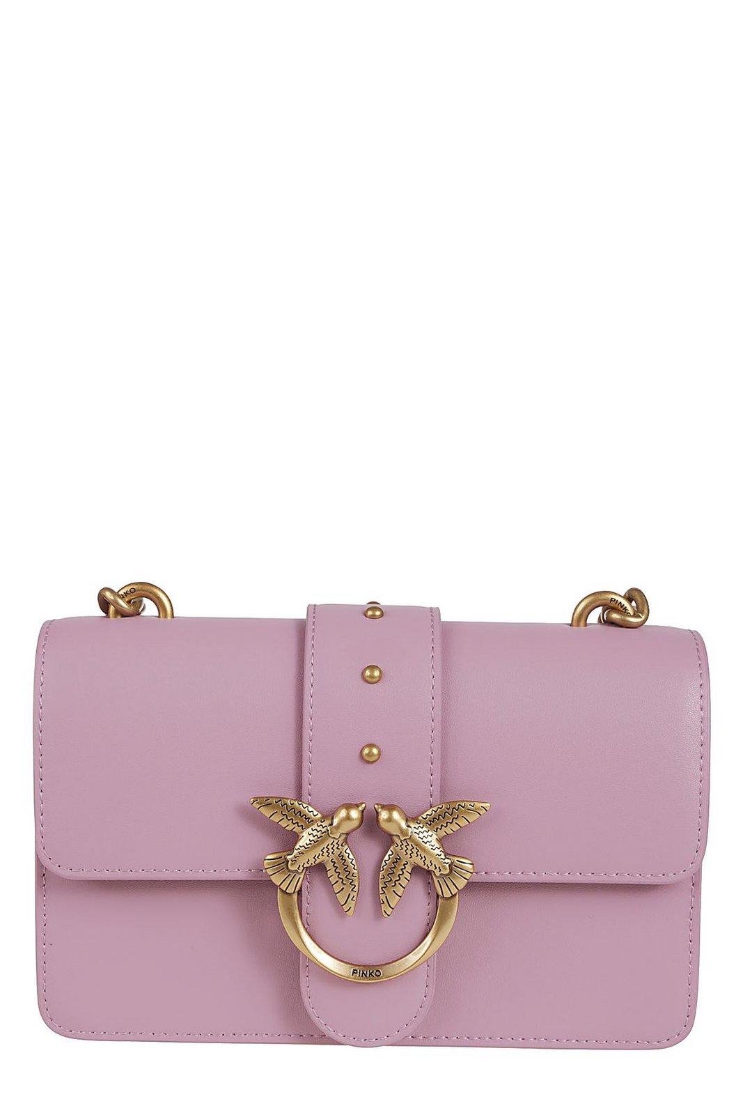 Pinko Love One Logo牌饰迷你斜挎包