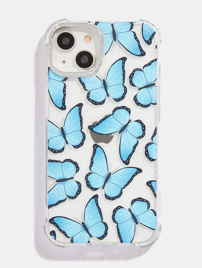 Blue Butterfly Repeat Shock i Phone Case, i Phone XR / 11 Case