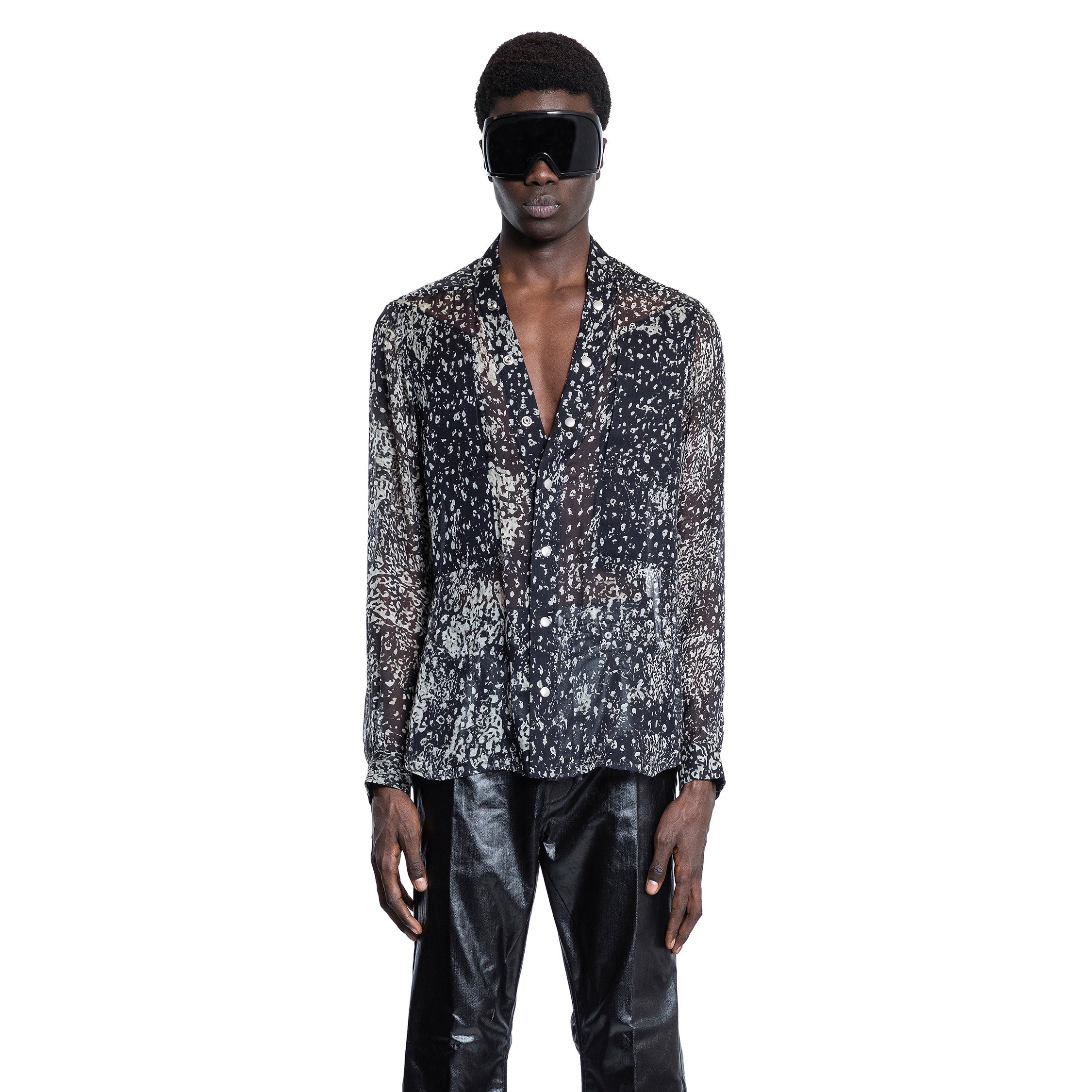 RICK OWENS MAN BLACK & WHITE SHIRTS