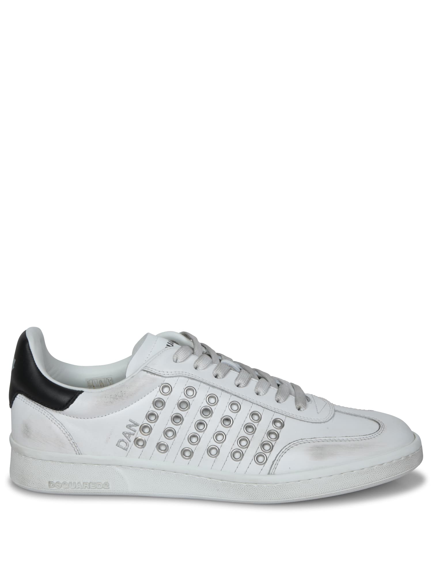 Dsquared2 Black And White Studded Sneakers