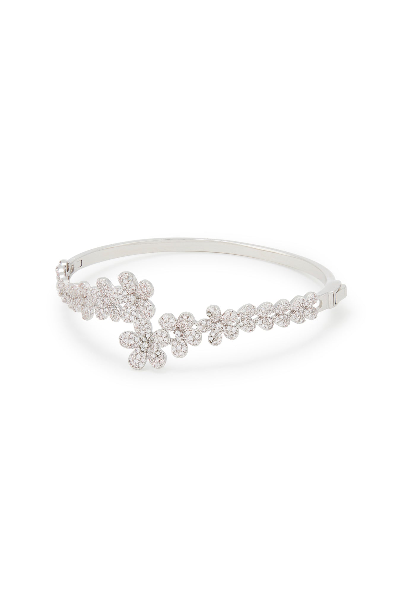 MELUSina BIJOUX Bracciale Fiori Rodio