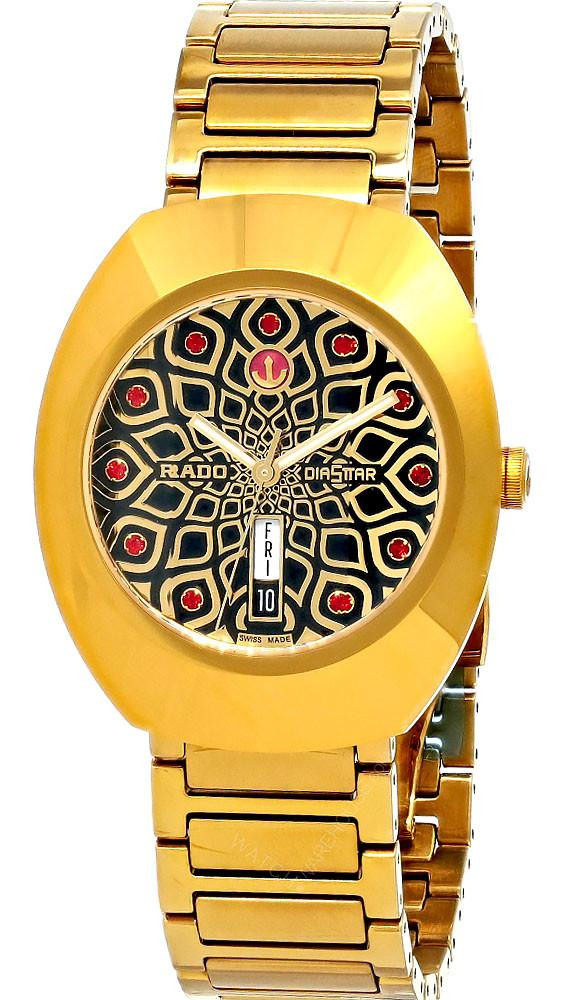 RADO Dia Star Original Automatic 38MM Gold/Black Men's Watch R12161653