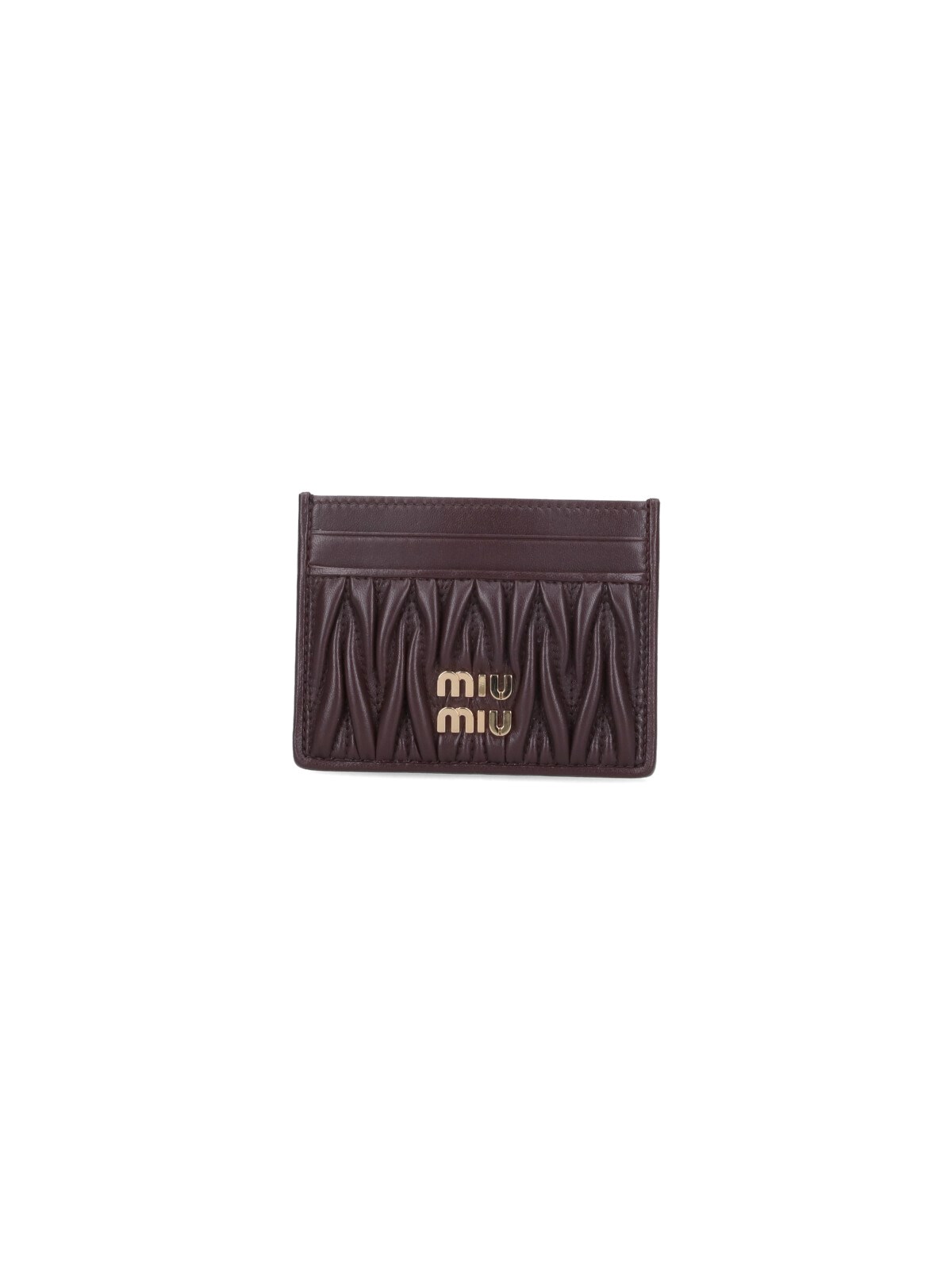 miu miu Logo Card Holder