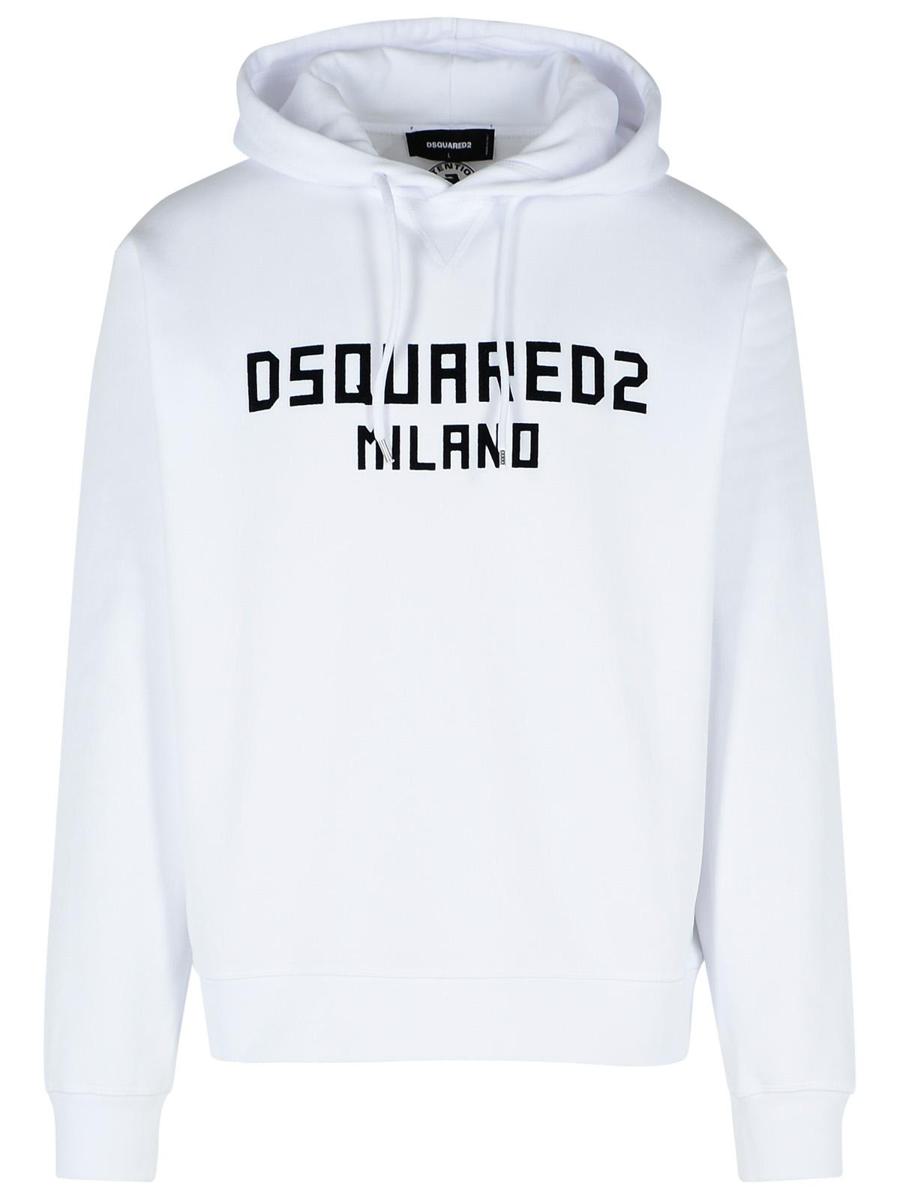 DSQUARED2 白色棉质卫衣