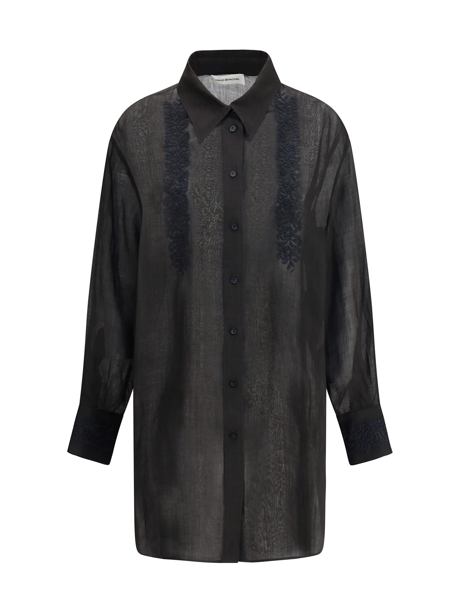 True Royal Shirt With Embroidery