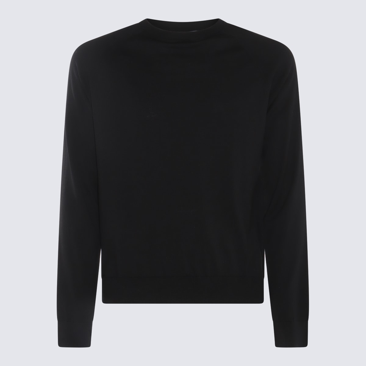 Piacenza Cashmere Black Cotton-silk Blend Jumper
