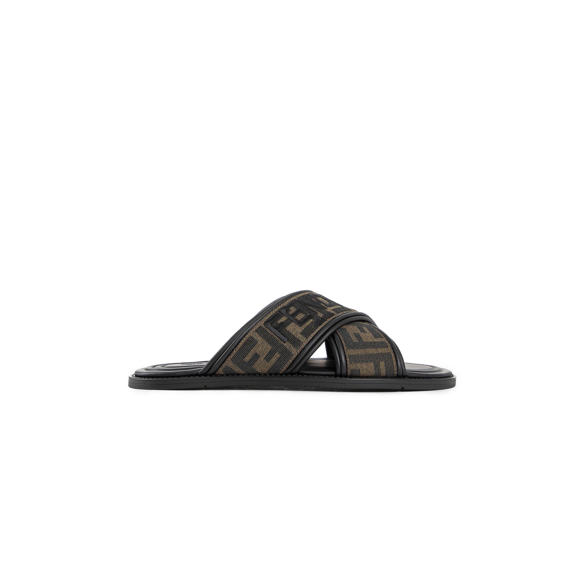 FENDI MAN BROWN SANDALS & SLIDES