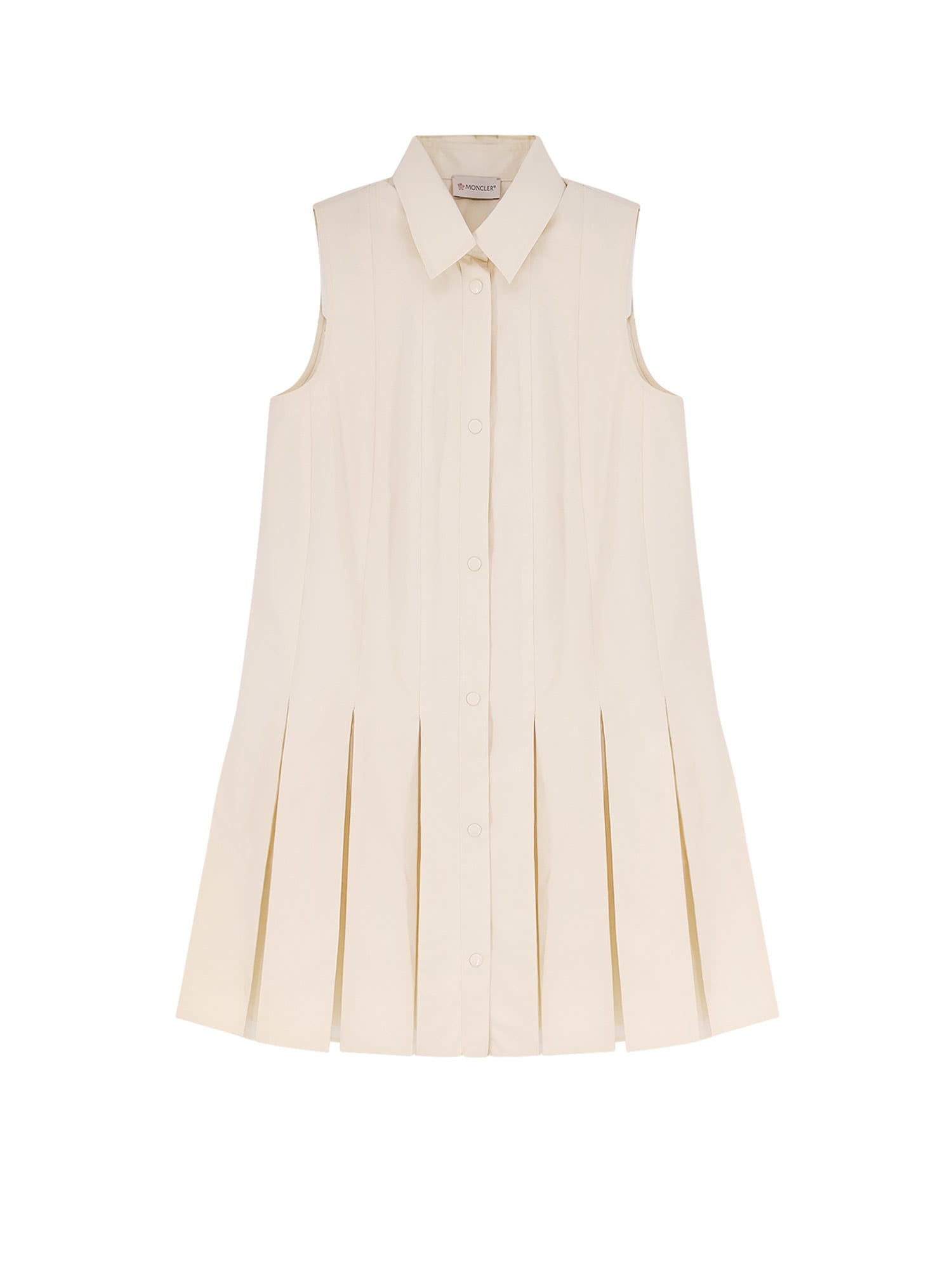 Moncler Cotton And Silk Mini Chemisier Dress