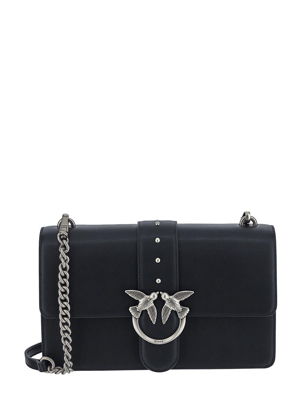Pinko Love One Chevron Shoulder Bag