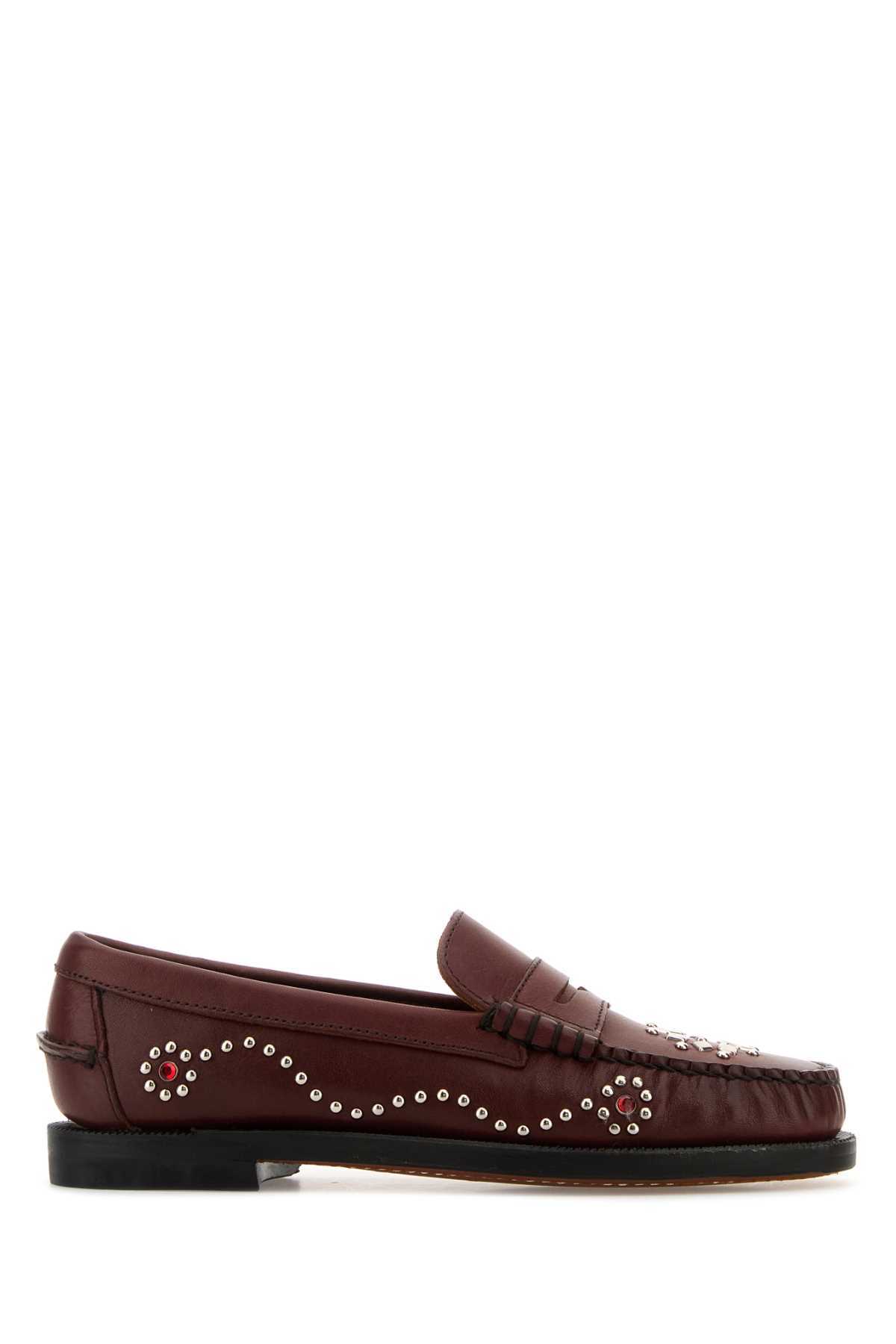 Sebago 勃艮第红皮革 Dandette 乐福鞋