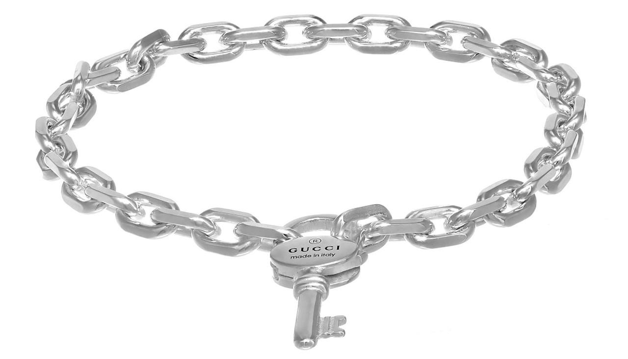 GUCCI Trademark Key Sterling Silver Bracelet YBA796345001