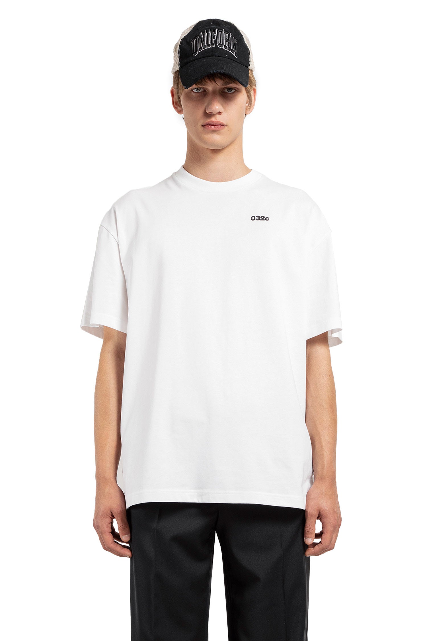 032C MAN WHITE T-SHIRTS & TANK TOPS