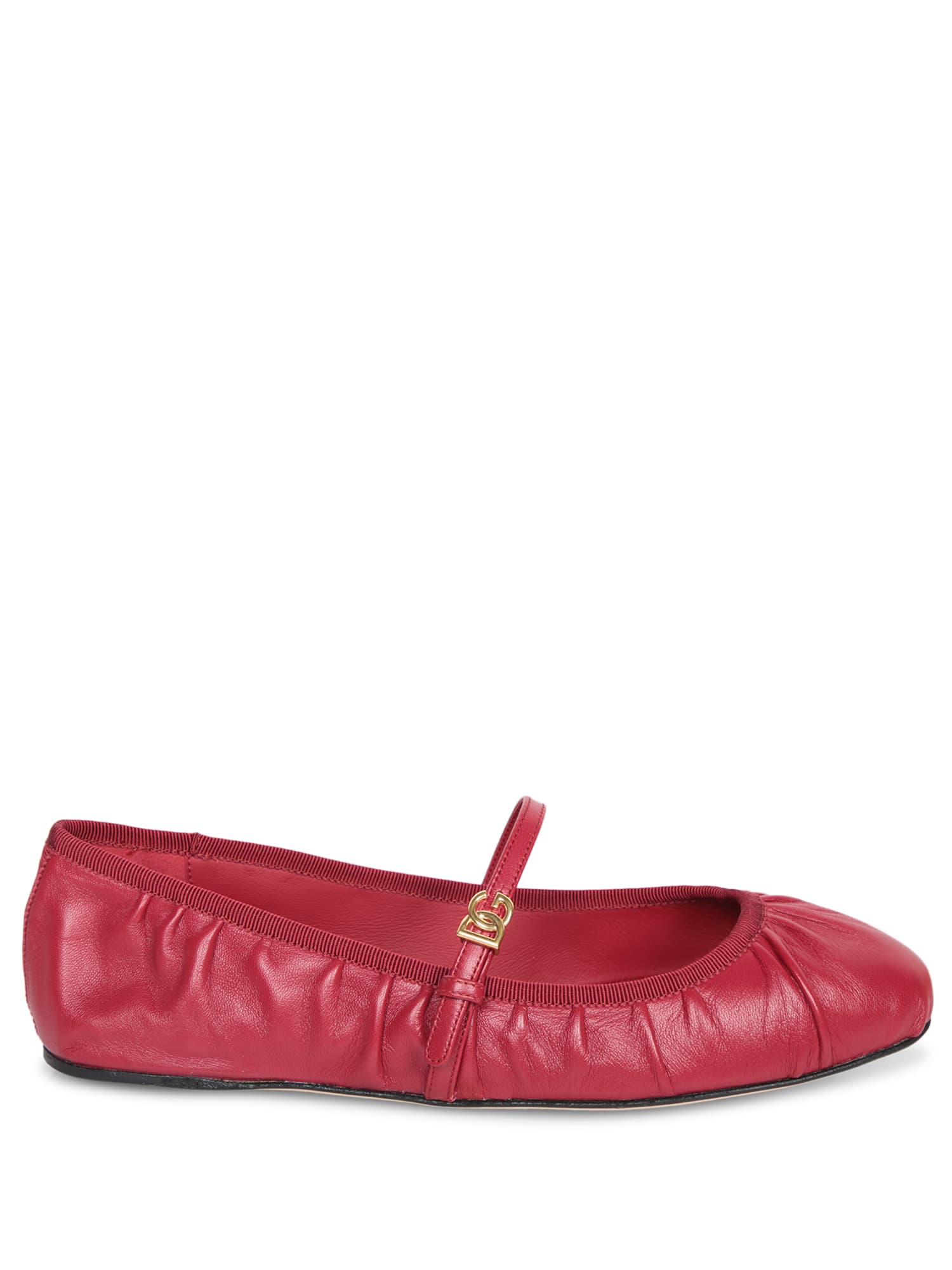 Dolce & Gabbana Ballerina Nappa Seta E Nastro