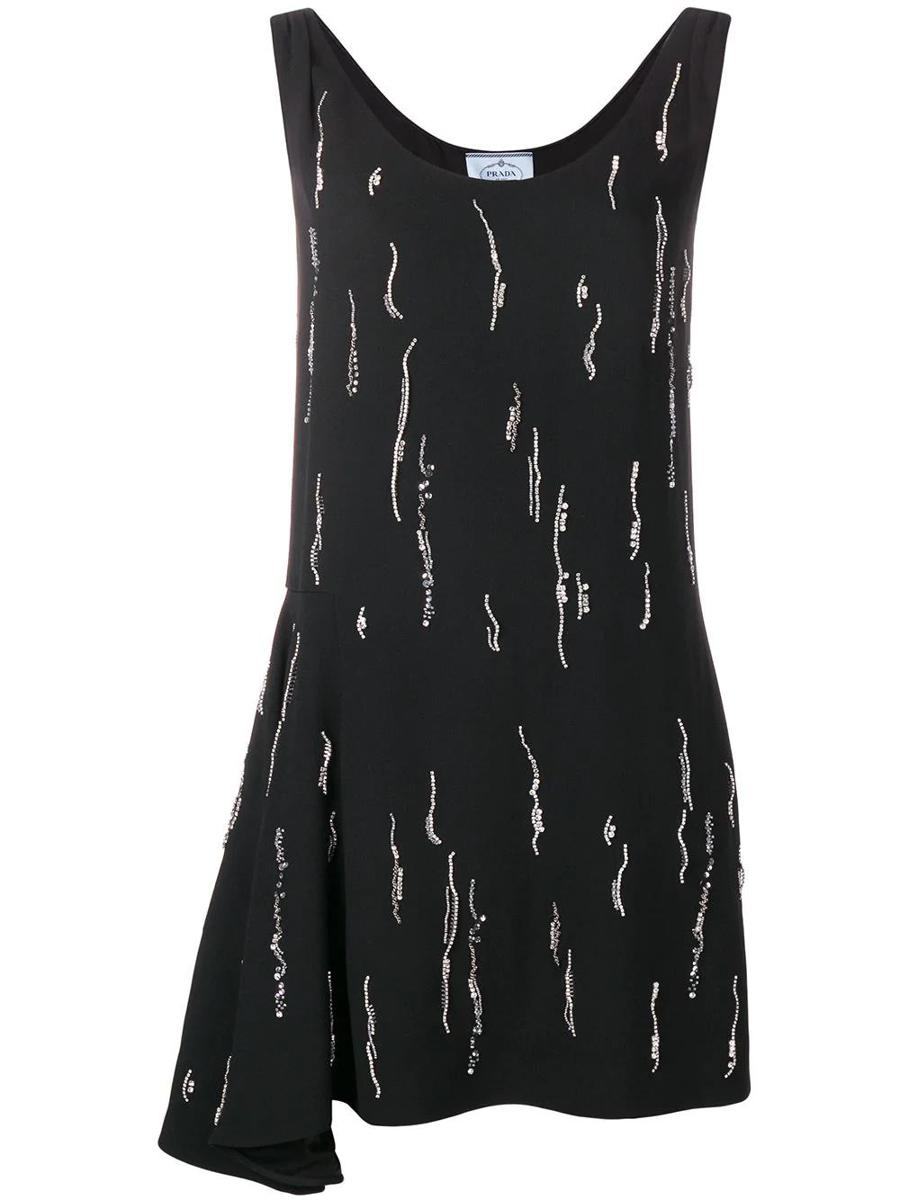 Prada Sablè Satin Dress