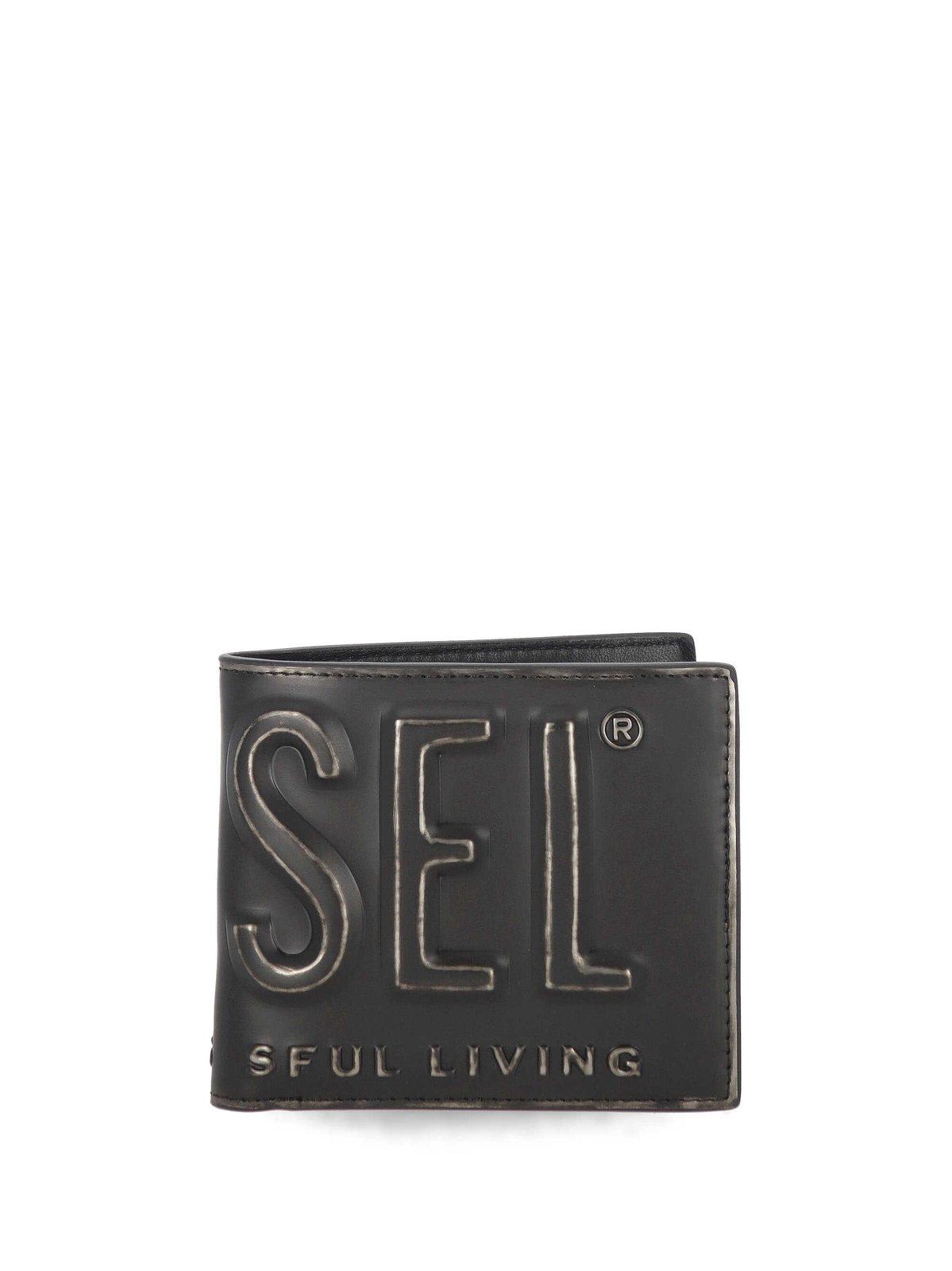 Diesel Embossed Logo Bifold Wallet