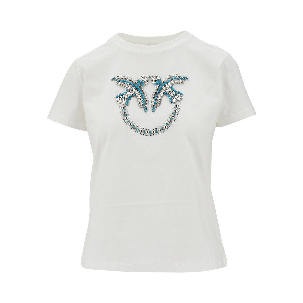 PINKO Love Birds logo 女士T恤
