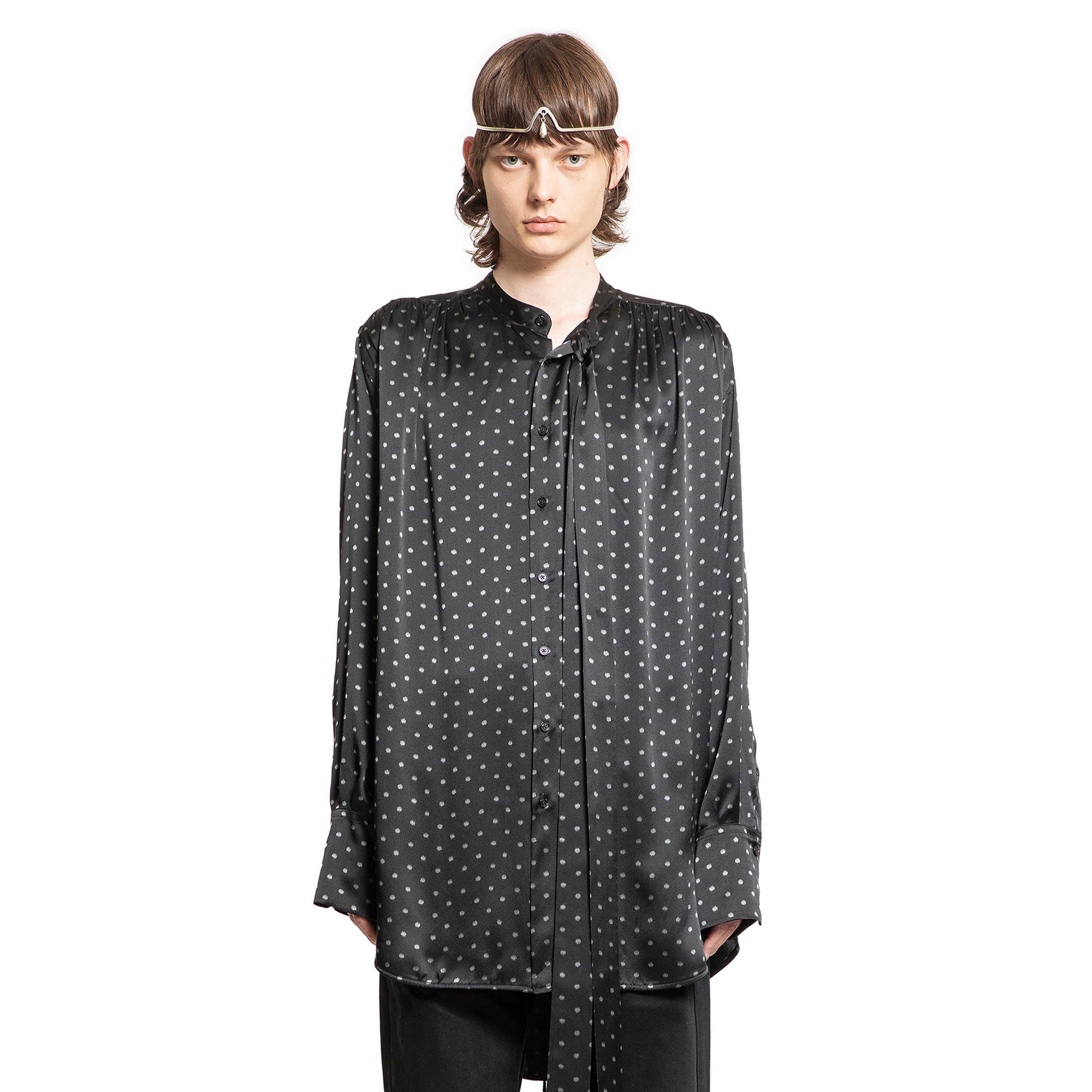 ANN DEMEULEMEESTER MAN BLACK SHIRTS