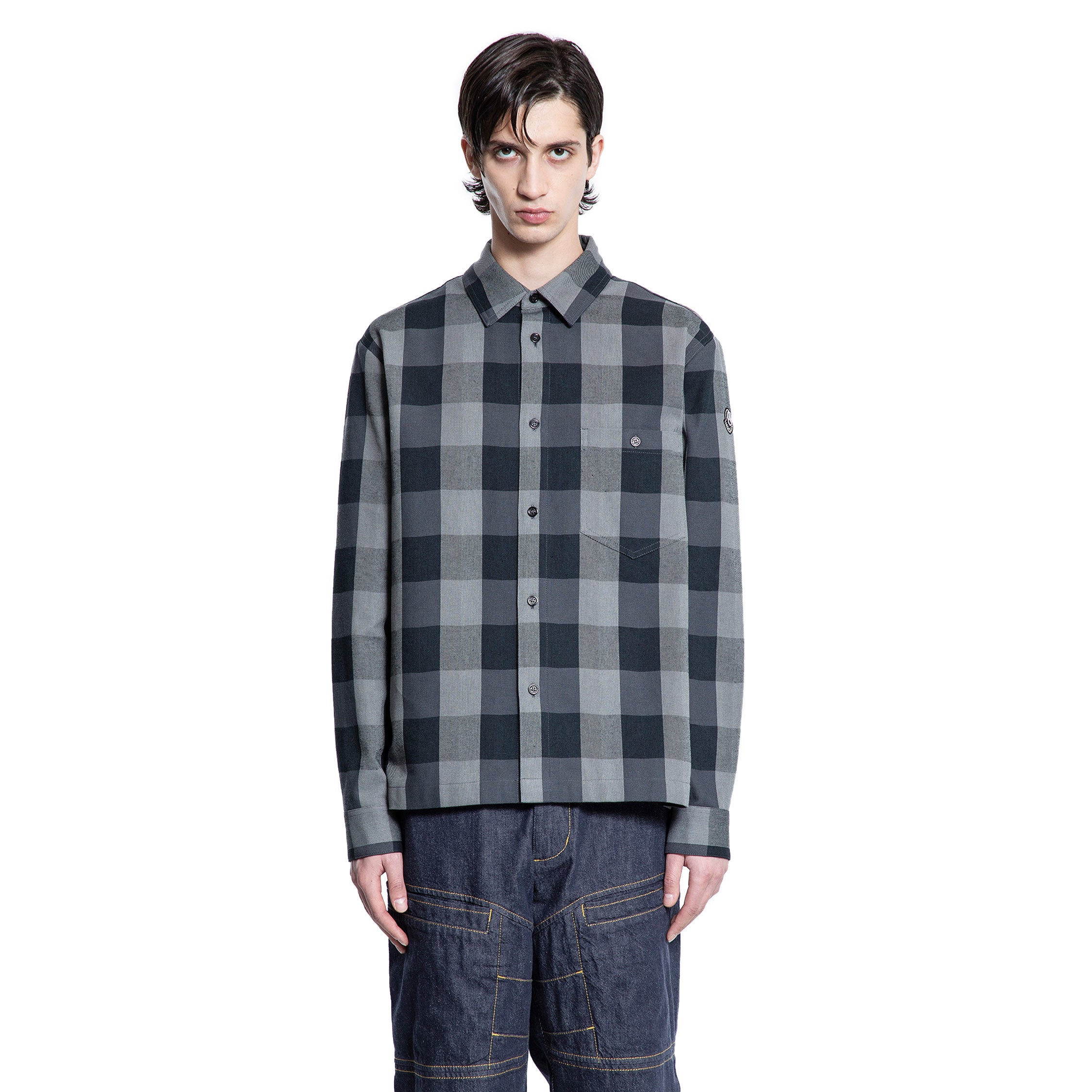 MONCLER GENIUS MAN GREY SHIRTS