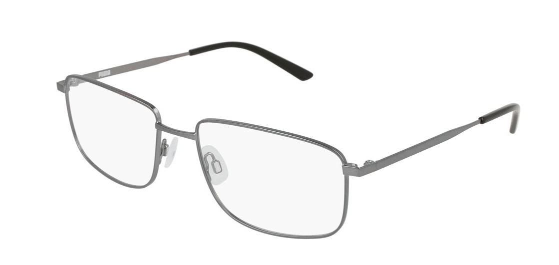 Puma Ruthenium Rectangular Full rim 60mm Men's Eyewear PU0178O 010