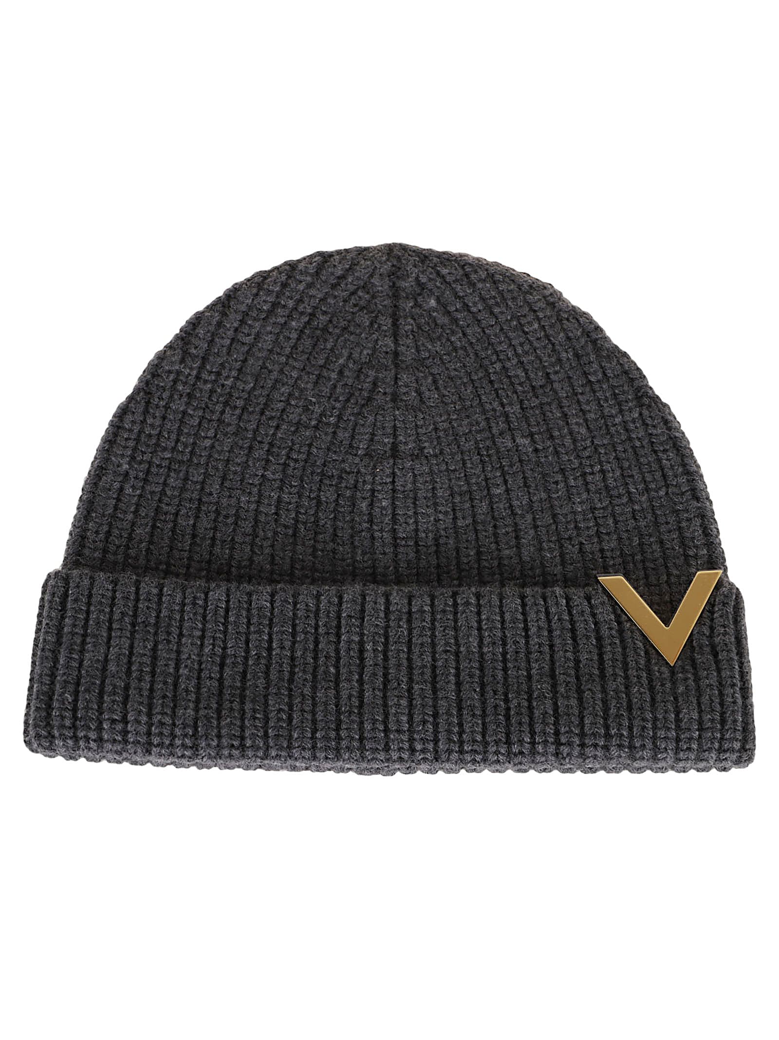 Valentino Garavani Beanie With Metal Logo