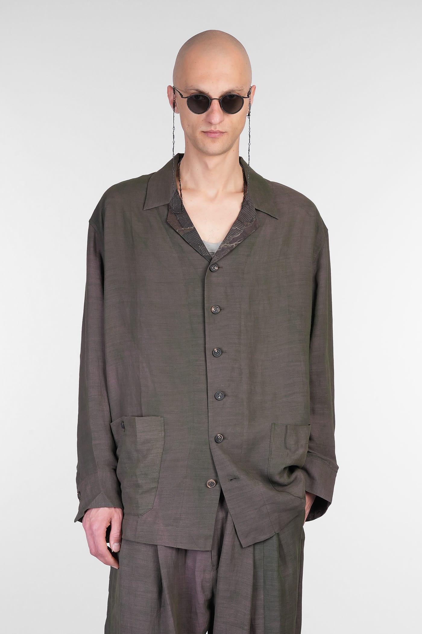 Ziggy Chen Shirt In Multicolor Cotton