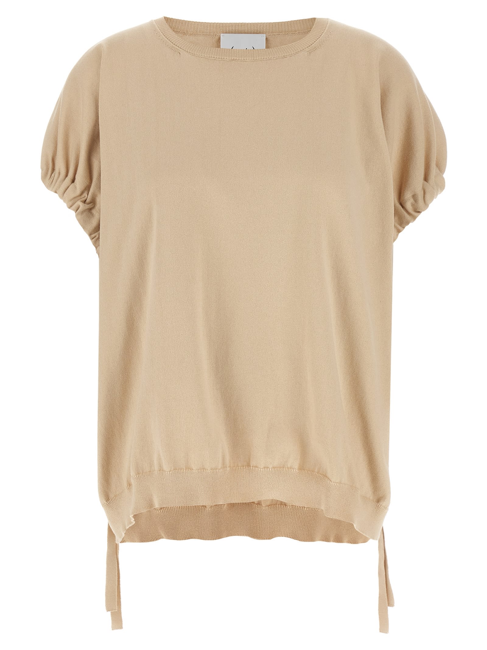 (nude) Knitted T-shirt