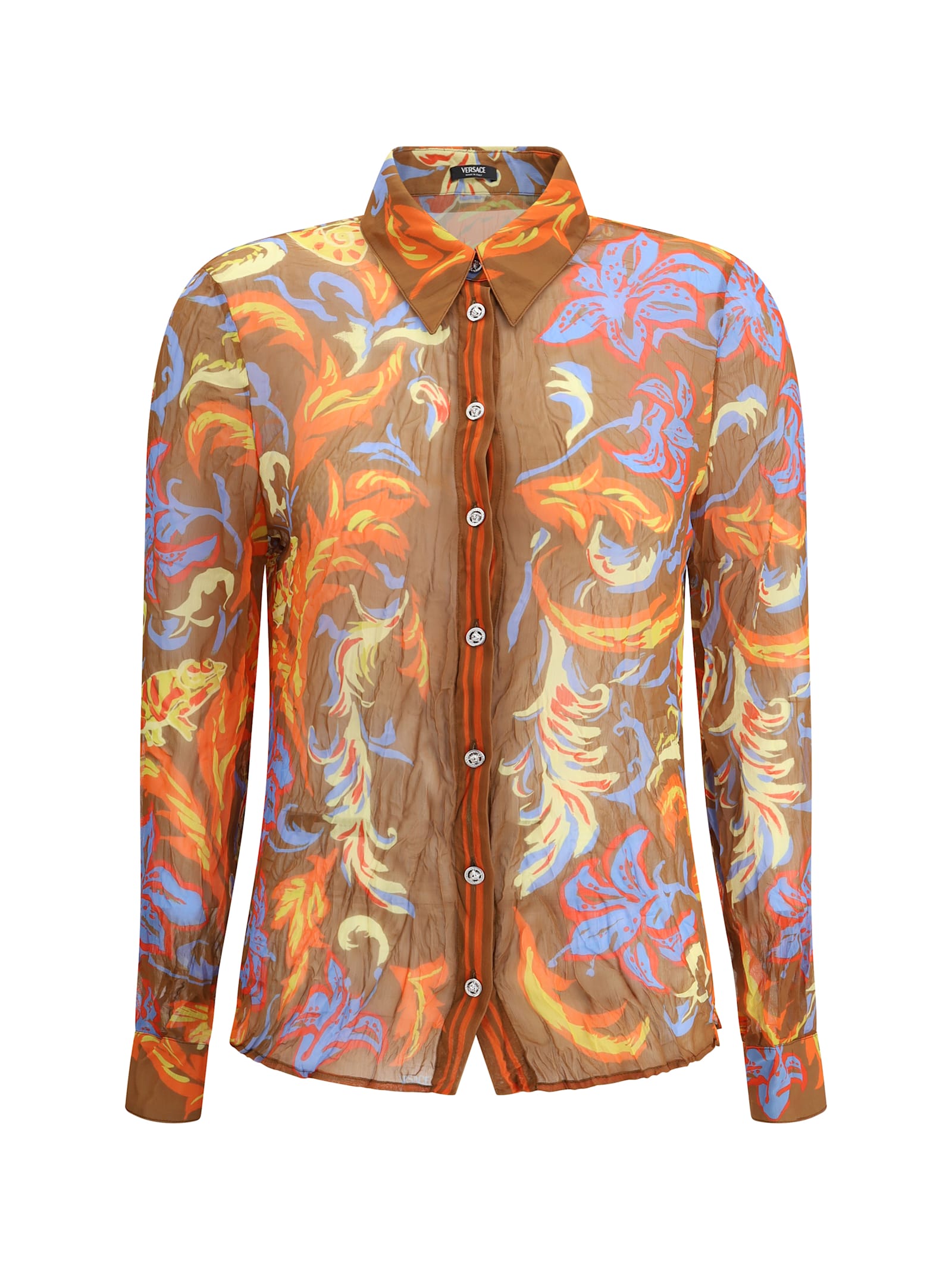 Versace Barocco Silk Crepe Shirt