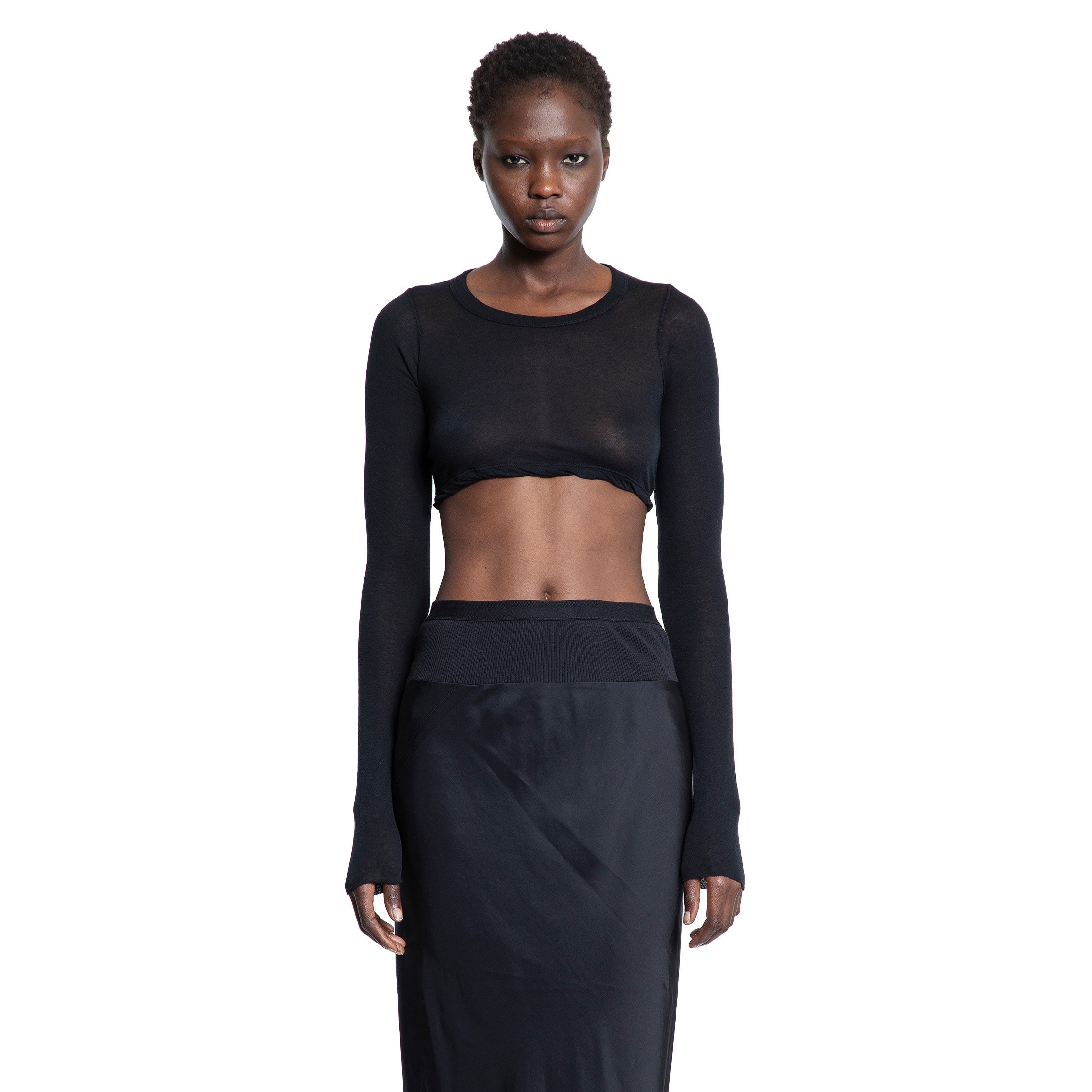 RICK OWENS WOMAN BLACK TOPS