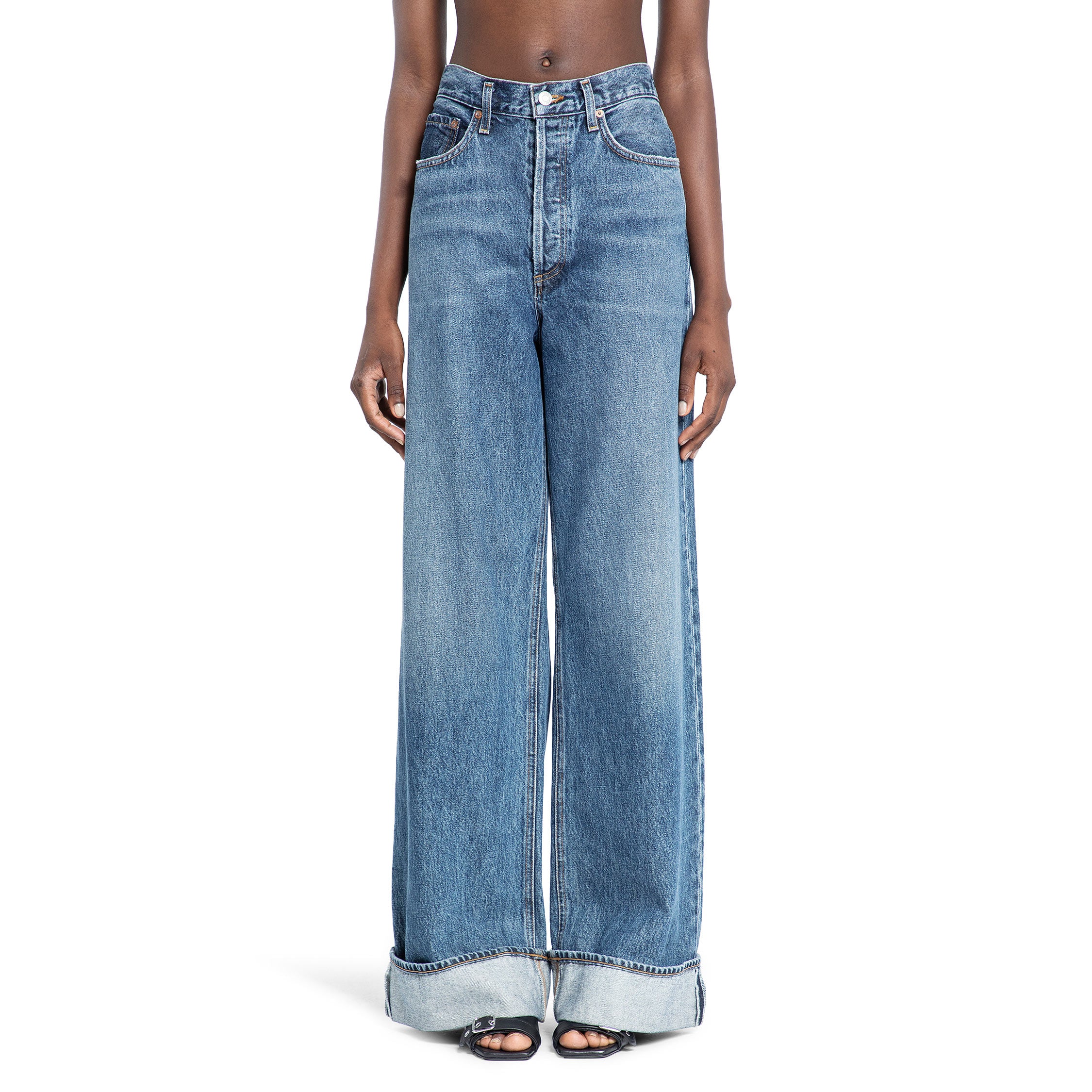 AGOLDE WOMAN BLUE JEANS