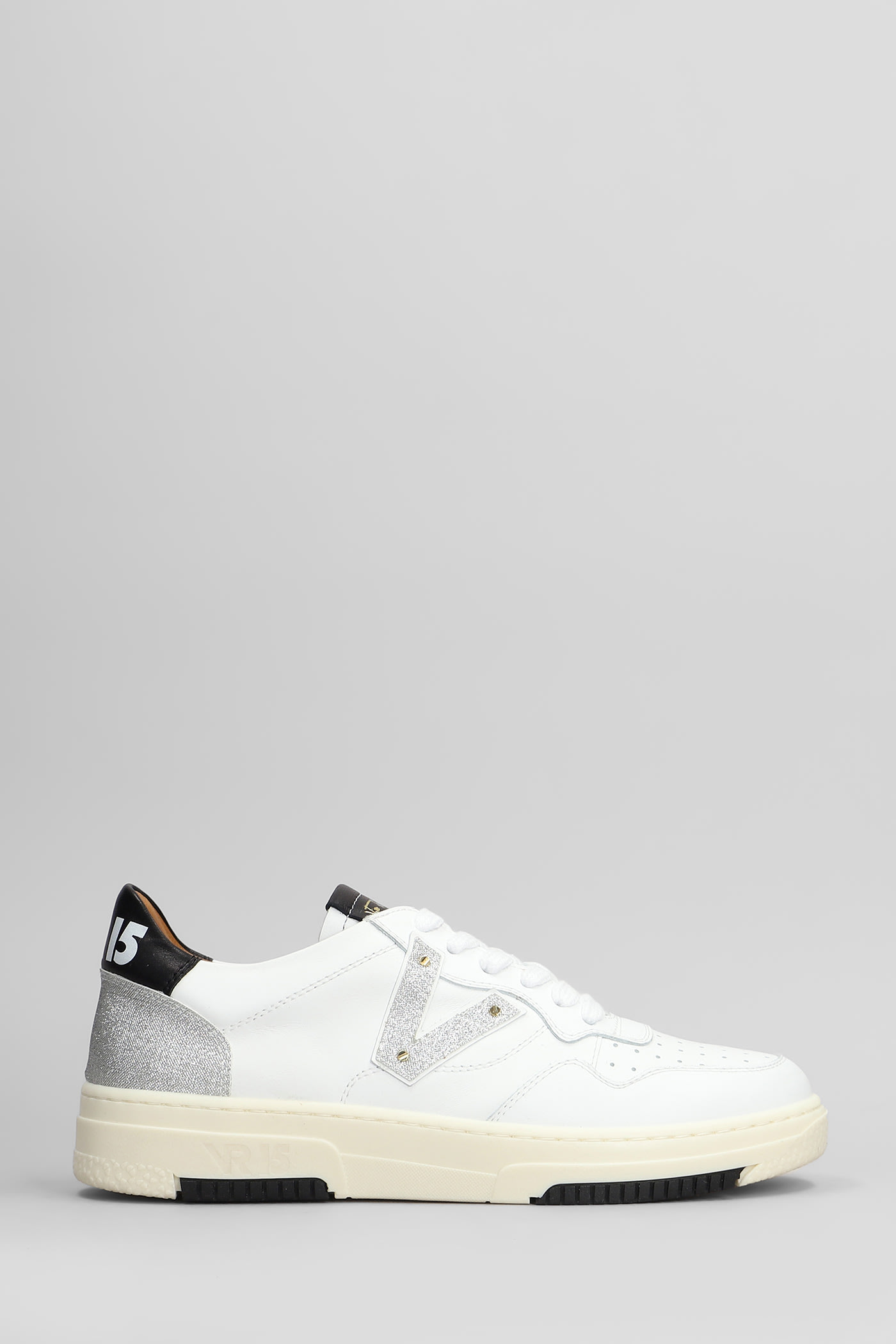 Via Roma 15 Sneakers In White Leather