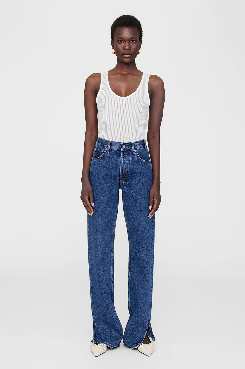 Roy Jean 34”- Clean Indigo Denim 25