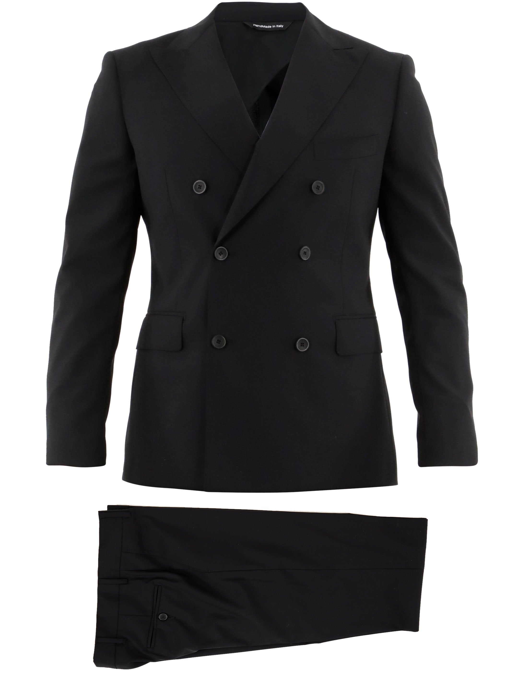 Black wool twopiece suit