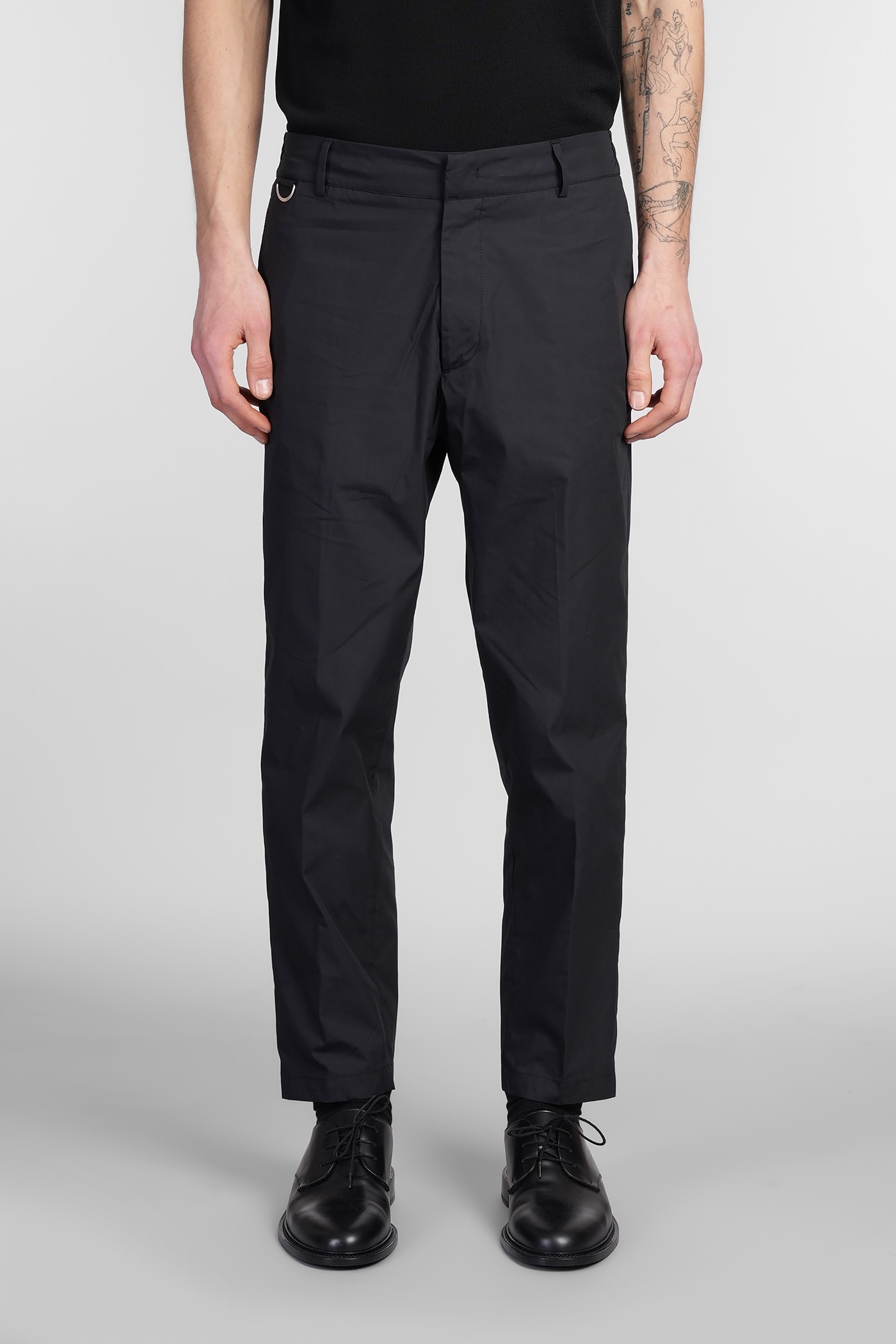 Low Brand George Pants In Black Cotton
